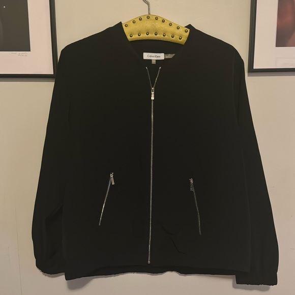 Calvin Klein 0X Black Zip Up Jacket - Picture 1 of 6